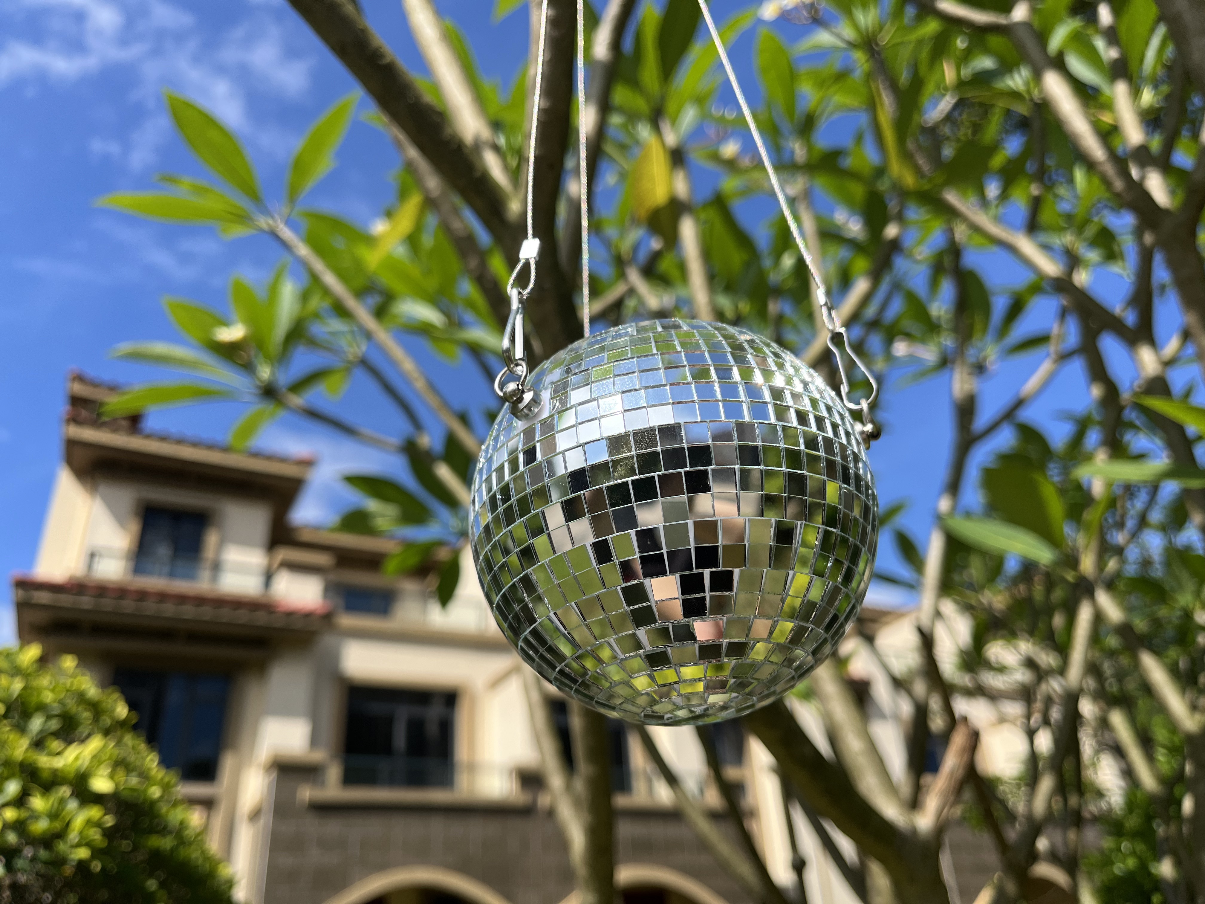 4 inch Hanging Disco Ball Planter