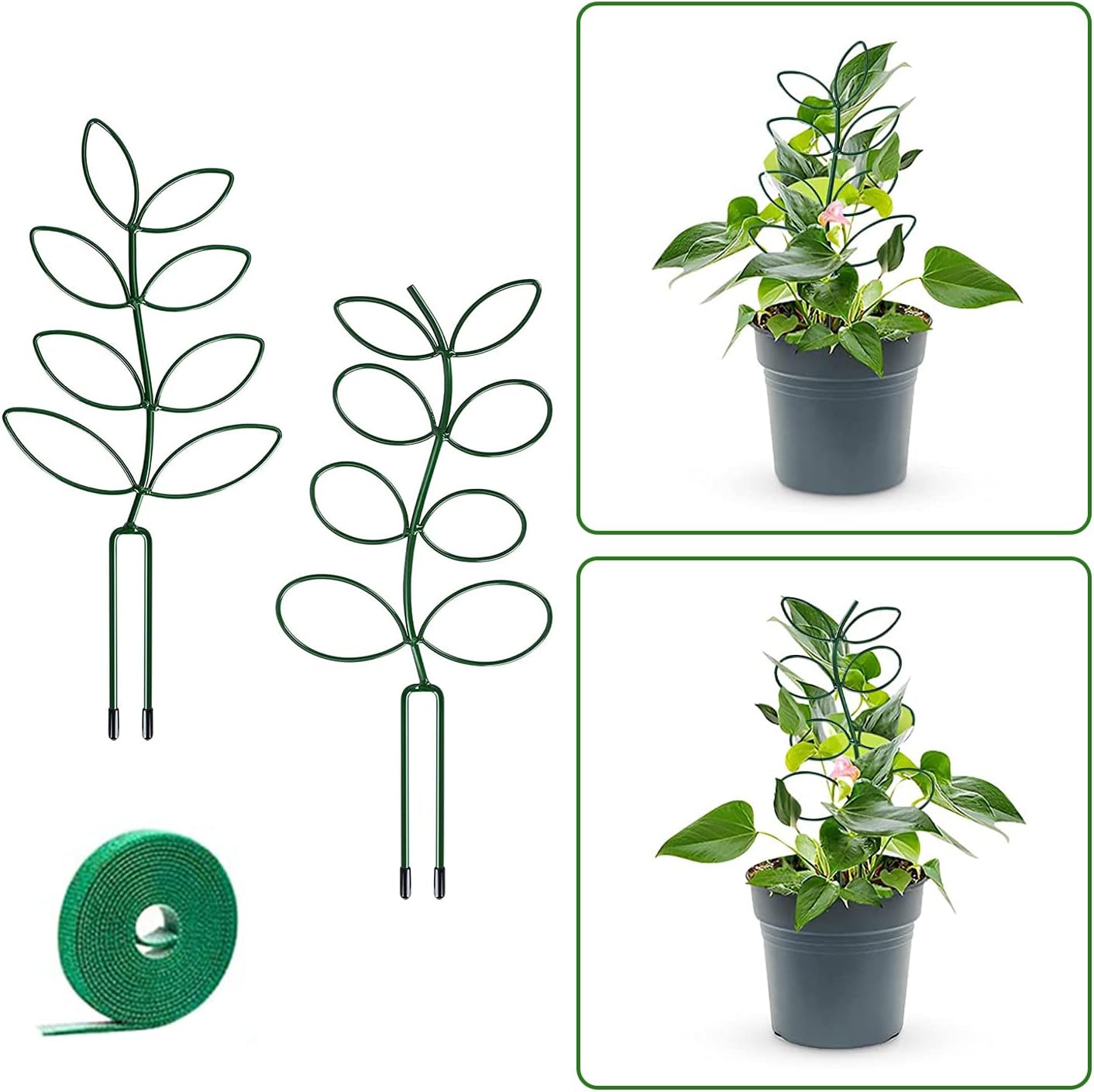 Leaf Design Metal Plant Trellis